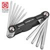CARBYNE Folding Tamper Star Wrench Set - 10 Piece, T-6
