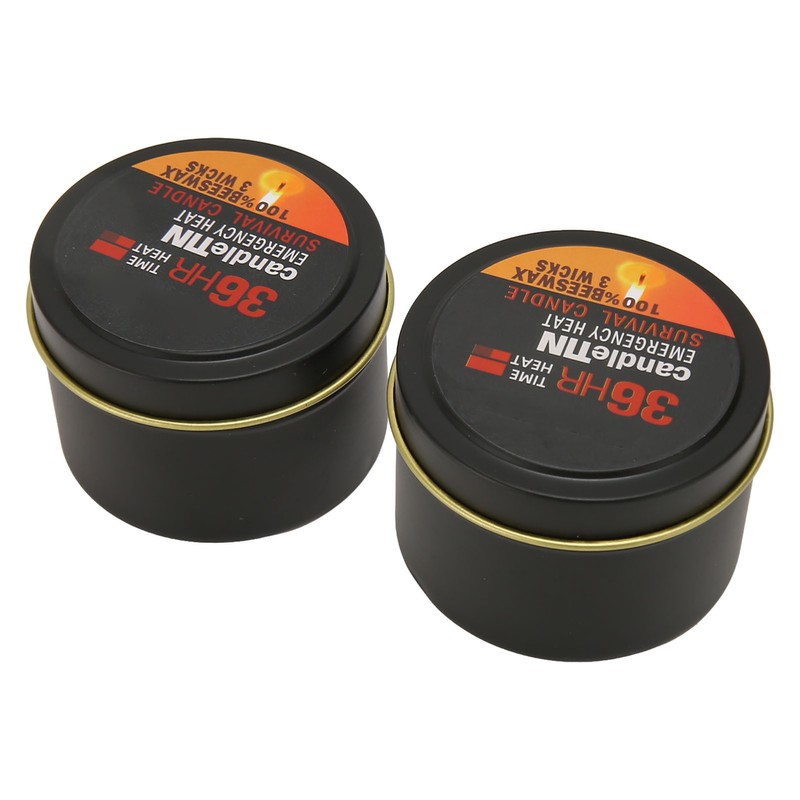 Emergency Candle 36 Hour 3 Wick Long Lasting Beeswax Survival