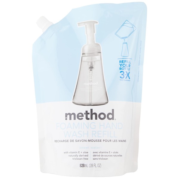 Method Foaming Hand Wash Refill, Sweet Water, 28 Ounce