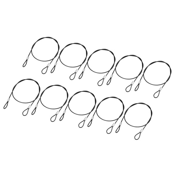 YOKIVE 10 Pcs Safety Cable Locks, Stainless Steel Security Wire