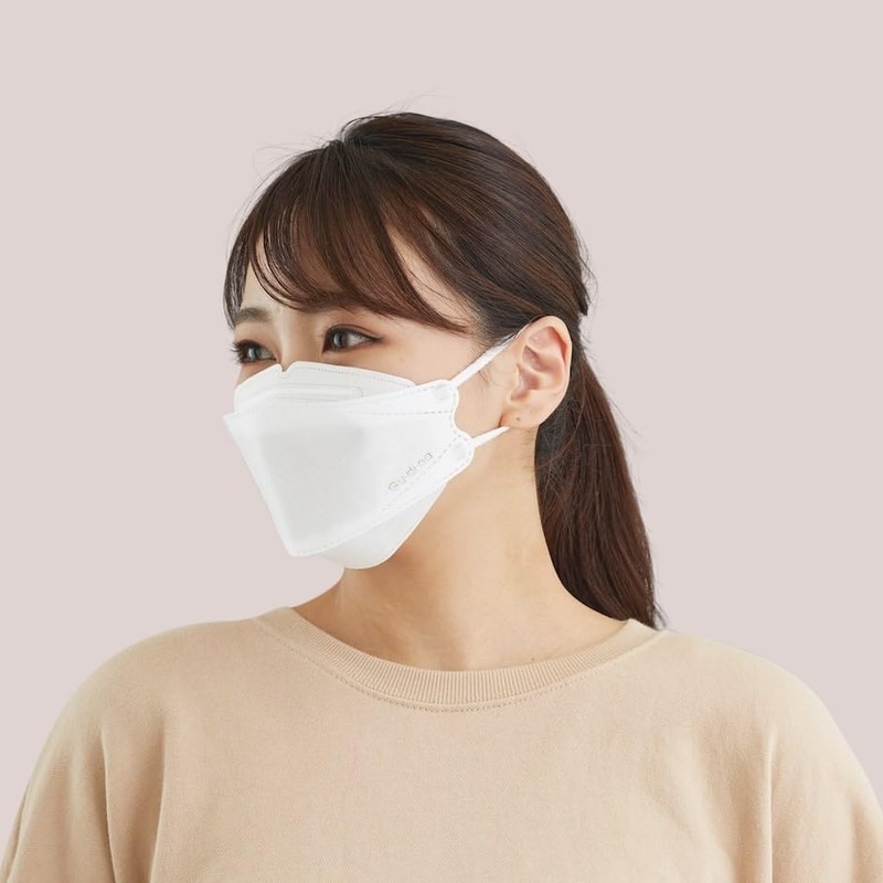 青山通商株式会社 [5個セット] グディナ 快適3D立体 マスク 個包装 ホワイト ふつうサイズ 30枚入×5個セット