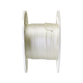 Wellington 1/8" Dia. x 1000' L White Solid Braided Nylon Cord - Case of: 1