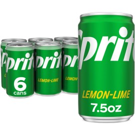 Sprite Lemon Lime Soda Soft Drinks, 7.5 fl oz, 6 Pack
