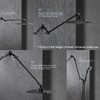 15 Inch Extra Long Adjustable Shower Head Extension Arm With