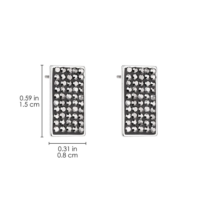 auren-Spencer Moon and Star Stud Earrings for Women Dainty Silver