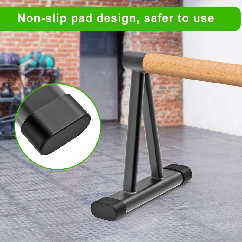 Dolibest Push-Up Bar, 12'' High Parallettes Bars with 8 Rubber