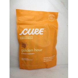 CURE GOLDEN HOUR GINGER TURMERIC ELECTROLYTE MIX 14 PACKETS EXP:2026 2PCS