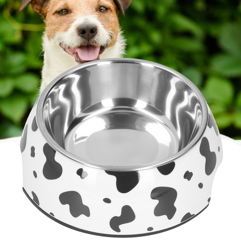 Dog Food and Water Bowl AntiSlip Base Stainless Steel Pet