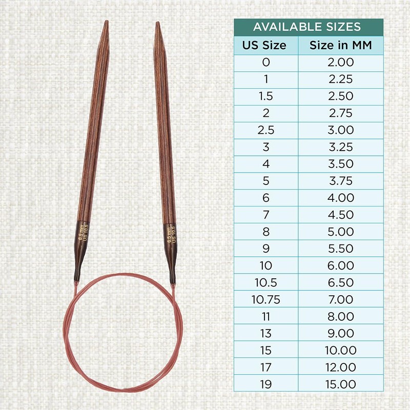 KnitPro Ginger Fixed Circular Needles 24" (60cm) | 6.50mm