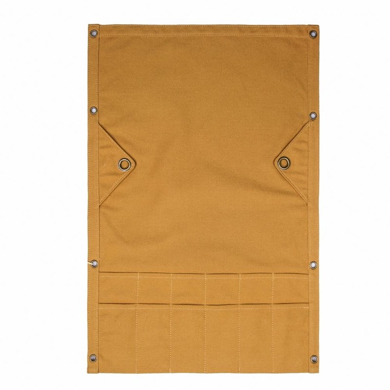 Outdoor Camping Tableware Storage Bag Portable Hanging Canvas Utensil Tissue