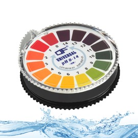 ECENCE pH test strips 1x roll Hot tube pool and spa test strips litmus test paper measuring range 0-14 universal indicator paper acidity test for aquariums drinking water