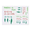 4 x 'Maths Is Fun' Temporary Tattoos - Water Resistant,