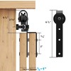FLYVLIEG 4FT Mini Bypass Barn Door Hardware Kit for 2