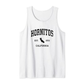 Hornitos California CA Vintage Athletic Black Sports Design Tank Top