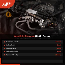 A-Premium Manifold Pressure (MAP) Sensor [3 Pins] Compatible with Toyota Paseo 1999, Tercel 1998-1999