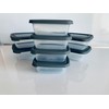 SleekAura 12-Piece Grey Storage Box Set - Airtight Food Containers