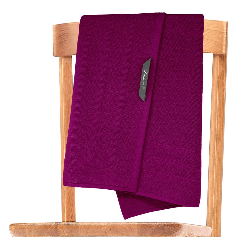 Lashuma Badezimmermatte Maschinenwaschbar 50x70 cm schnelltrocknend, Linz Violett - Orchidee