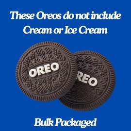 Giant Oreo Cookies - Large Oreo Cookies Wafers - Jumbo Oreo Cookies - Colossal Oreo Cookies - Flavored Oreo Cookies - Jellybean Foods Oreo Ice Cream Sandwich Wafers 3"(Without Cream & Ice Cream)(5 lb)