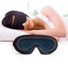 SEVERNO 3D Schlafmaske mit Memory Foam – Lichtundurchlässige Augenmaske für