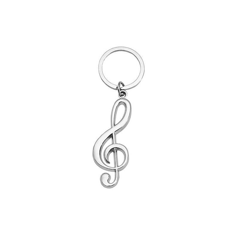 Keepdrum Treble Clef Treble Clef Keyring Silver