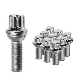 Frankberg 10 x Wheel Bolts Wheel Bolts Front Rear Compatible with C-Class 2007-2021 E-Class 2002-2016 S-Class 2005-2013 SLC 2016-2021 SLK 2011-2021 Replace# 0009905107