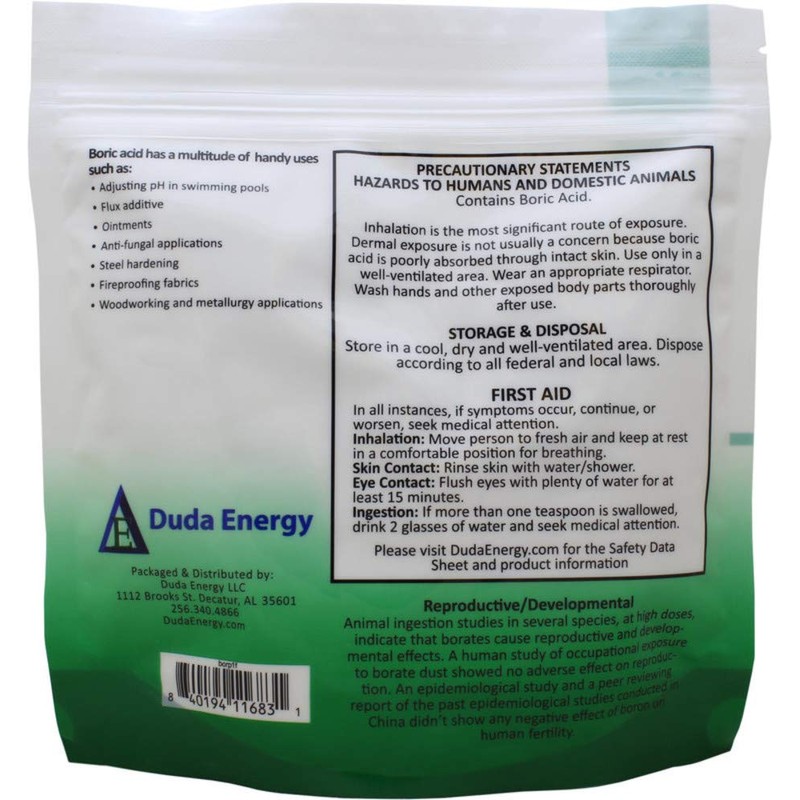 Duda Energy - borp1f borp1 Fine Powder Boric Acid H3BO3