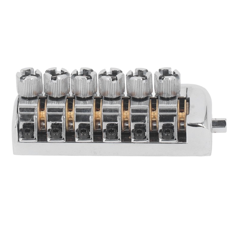 Headless Guitar Bridge Tailpiece 6 String Saddle with Worm Involved