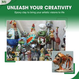 Aves Apoxie Clay - 2 Part (A & B) Self Hardening, Modeling Clay - 3 Pound White Apoxie Clay