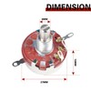 YIDOFENG WTH118-1A 2W 4K7 Ohm,Rotary Carbon Film Linear Taper Potentiometer