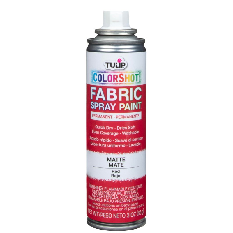 Tulip ColorShot Instant Fabric Spray Paint, Permanent Color Spray-On Fabric