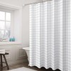 Home Modern Beauty Check Shower Curtain Shower Curtain 200x180 White