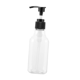 MAGICLULU 200ml Square Hand Wash Pump Bottle Set of 6 Plastic Lotion Dispensers for Bathroom Kitchen and Travel Refillable and Easy to Use