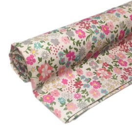 Tonisnono Cotton Fabric by The Yard Countryside Floral Fabirc Precutsfor Quilting, Sewing DIY, Craft Projects & More (2 Yards, Pattern 5020-2)