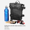 Alomejor Motorcycle Crash Bar Bag Black Waterproof Quick Release Universal