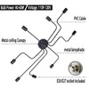 jose2015 Modern Sputnik Light Fixture, Black Dining Room Ceiling Light