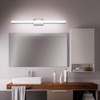 SOLFART LED Vanity Lights Bundle 7248-5T and 8778-1000mm-Silver Modern Bathroom