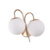 Double Sconce Simple Modern Dual Headed Glass Metal Energy Saving