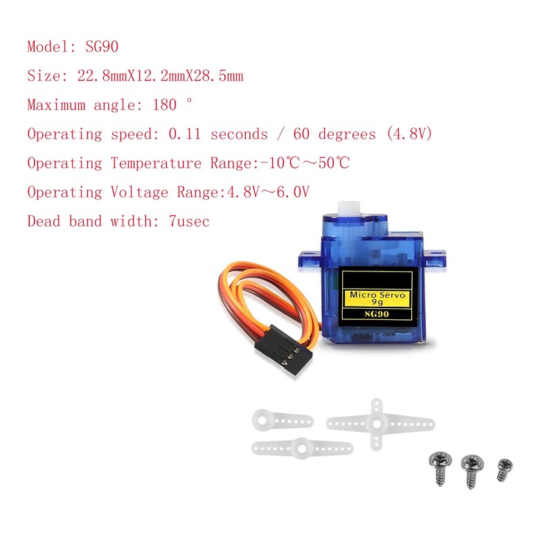 2Pack SG90 Micro Servo Motor Mini Servo SG90 9g Servo