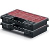 PECZEKO Assortment Box with Removable Red Compartments Ideal for Small