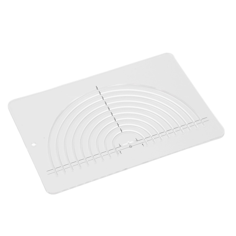 Circle Quilting Ruler Semicircle Durable Clear Acrylic Highly Accurate Wide