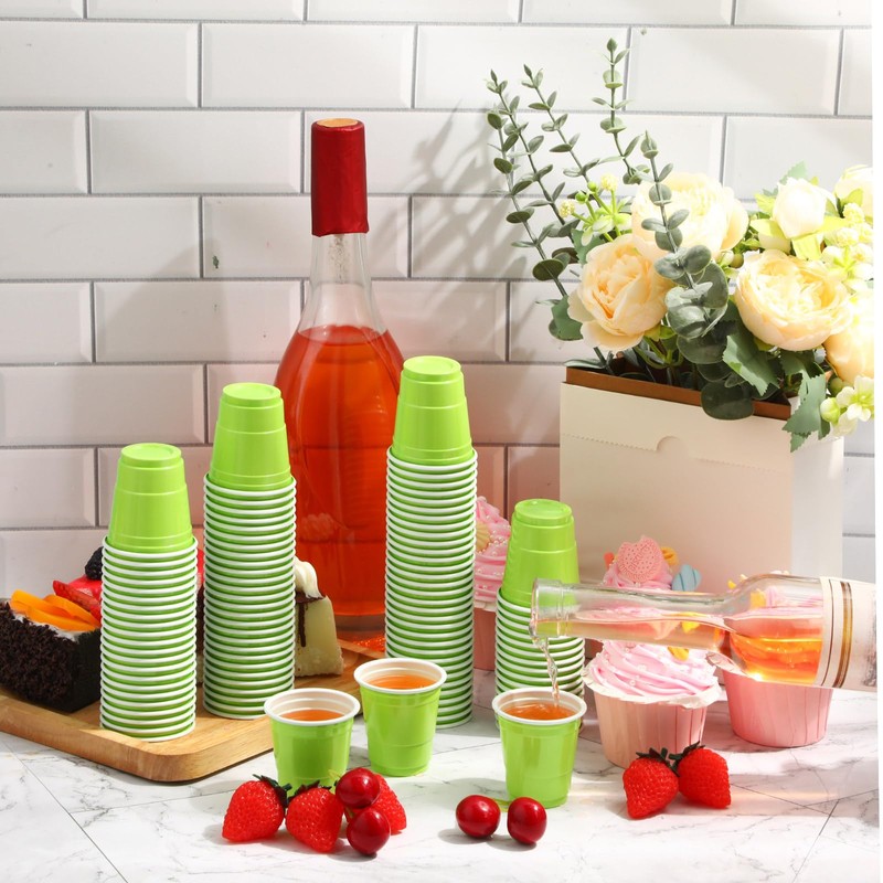 Roshtia Roshtia 100 Pack 2 oz Easter Plastic Shot Cups,