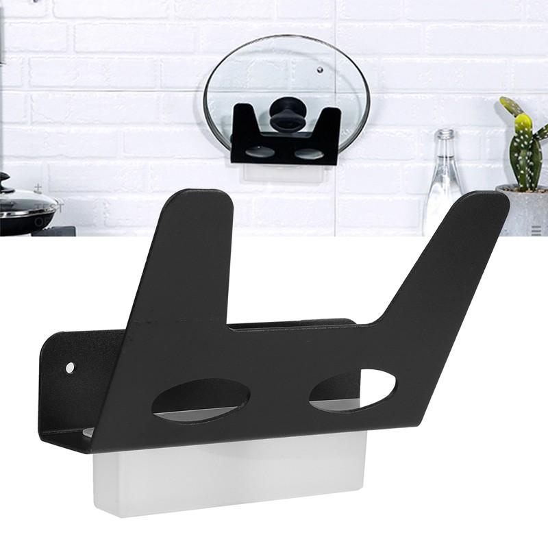 Wall Mounted Pot Lid Rack Cutting Board Pan Lid Organizer