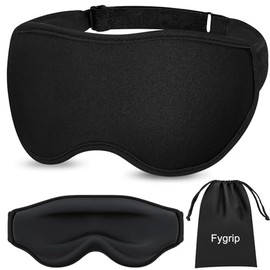 3D Eye Mask Sleep Mask for Men & Women, 100% Pressure-Free & Light Block-Out Eye Mask for Sleep with Easy Adjustable Strap, Night Eye Cover for Travel
