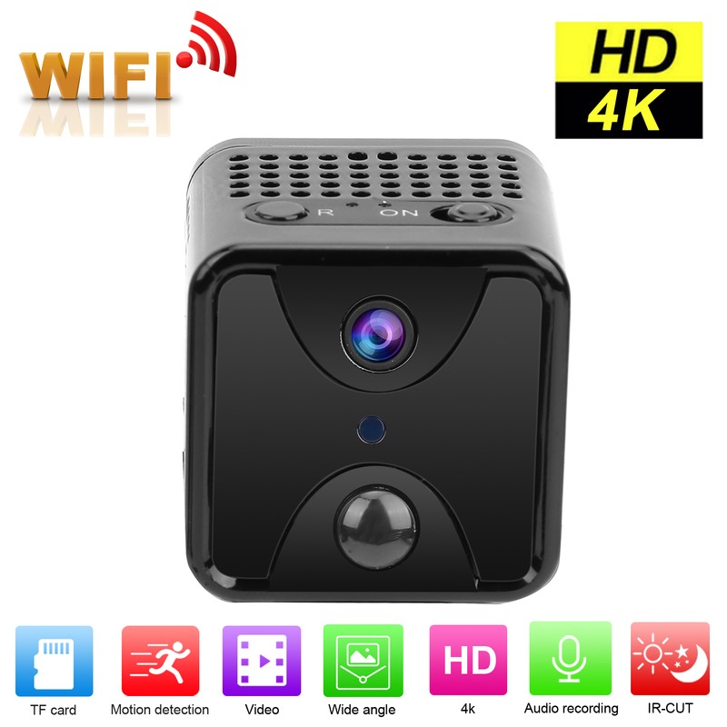 4K WiFi Camera 170° Night Vision Motion Detection Remote Monitor