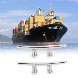 Msiud Cleat Stainless Steel, Heavy Duty Marine Boat Mooring Cleat, Stainless Steel Construction, Secure Fixing and Easy Installation, Suitable Piers, Docks, Applications for Small to Large