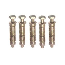 AHC K-ZYSALB610B5 M6 x 10 mm Loose Bolt Shield Anchor - Zinc/Yellow (Pack of 5)