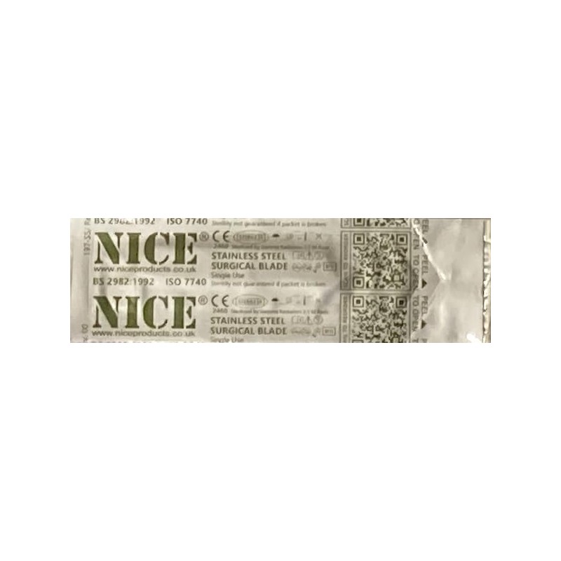NICE 100 x No.15 Sterile Stainless Steel Surgical Blades SS15