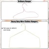 Didaey 20 Pcs Gold Dry Cleaner Hangers 18" Drapery Hanger