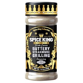 Spice King Buttery Steakhouse Grilling Seasoning - 1.8 Oz Shaker Bottle - Gourmet Steak Seasoning for Grilling - Use as Garlic Butter Seasoning for Meat Rubs & Baking