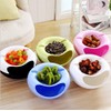 WOIWO Plastic Lazy Person Double Layer Dry Fruit Bowl and